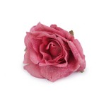 Trandafir artificial, diametru 70 mm, culoare roz
